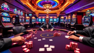 Experience thrilling gameplay at casino en ligne francais with vibrant poker and slot machines.